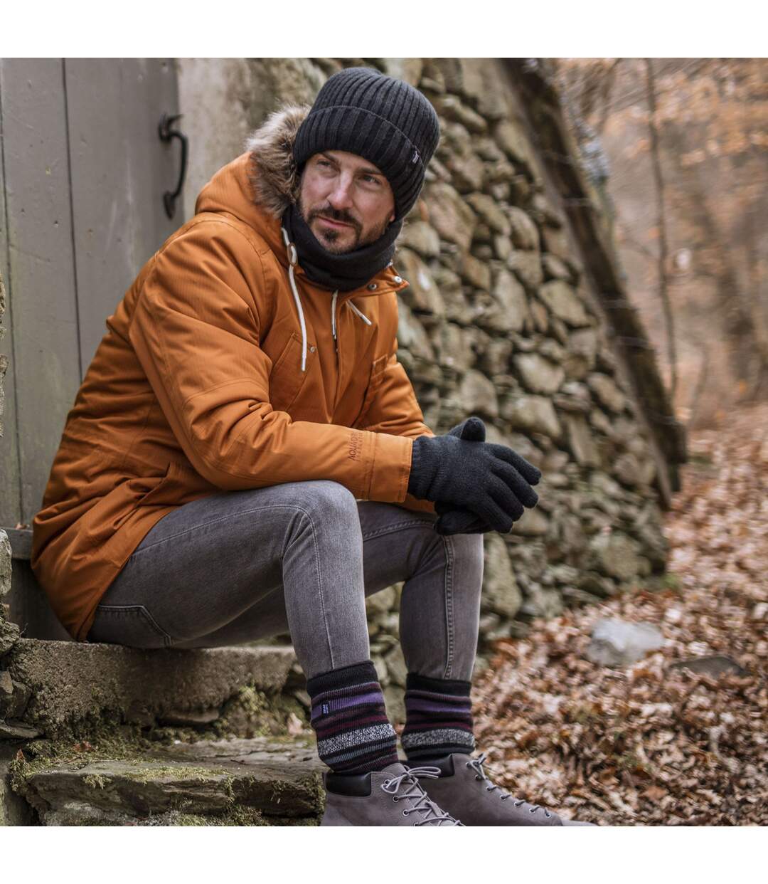 Bonnet Et Gants Thermiques Homme Hiver | Supports De Chaleur | Doublure Polaire-5