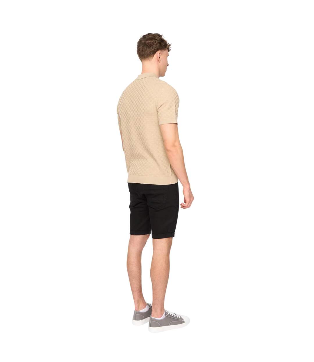 Polo Danvers Homme Beige Gris Duck And Cover-3
