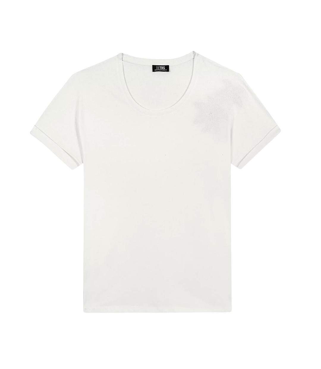 T-Shirt blanc femme tbs nadeatee-1