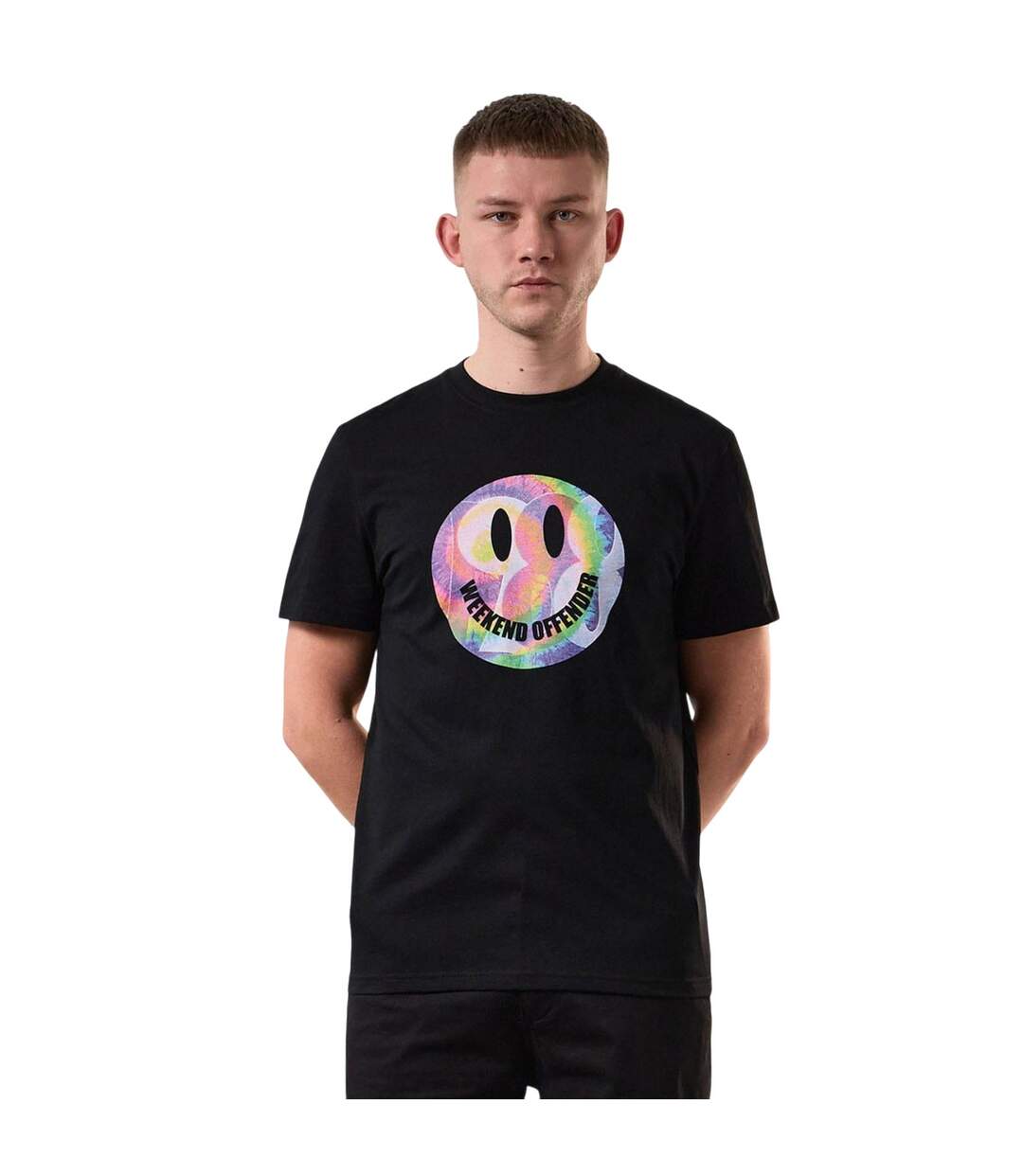T-shirt Style Graphique Shoom Homme Noir Weekend Offender-1