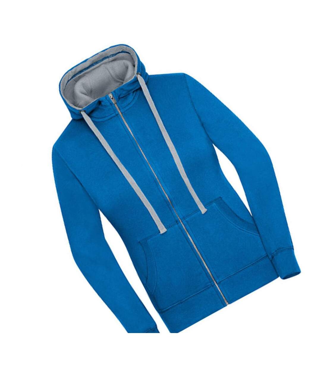 Veste À Capuche Lifestyle Femme Cobalt Gris Chiné James And Nicholson-2