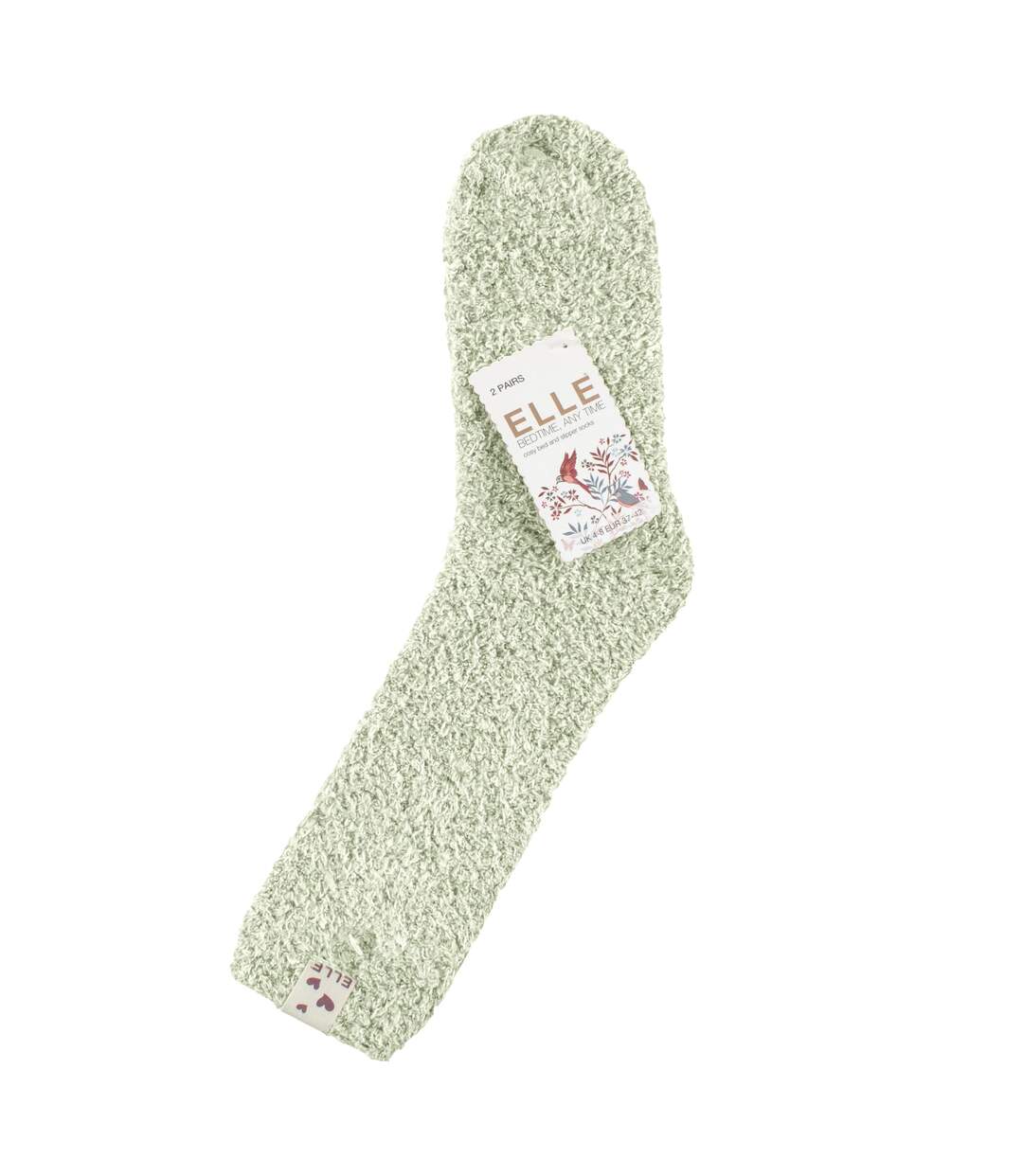 2 Pack Ladies Two Tone Cosy Bed and Home Socks - Warm Soft Relaxing Comfort-2