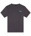 Mens Malemtee Back Print T-shirt & Shorts Set Dark Grey Bench-3