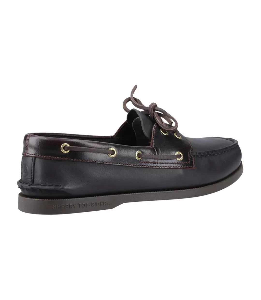 Chaussures Bateau Authentic Homme Grenat Noir Sperry-2