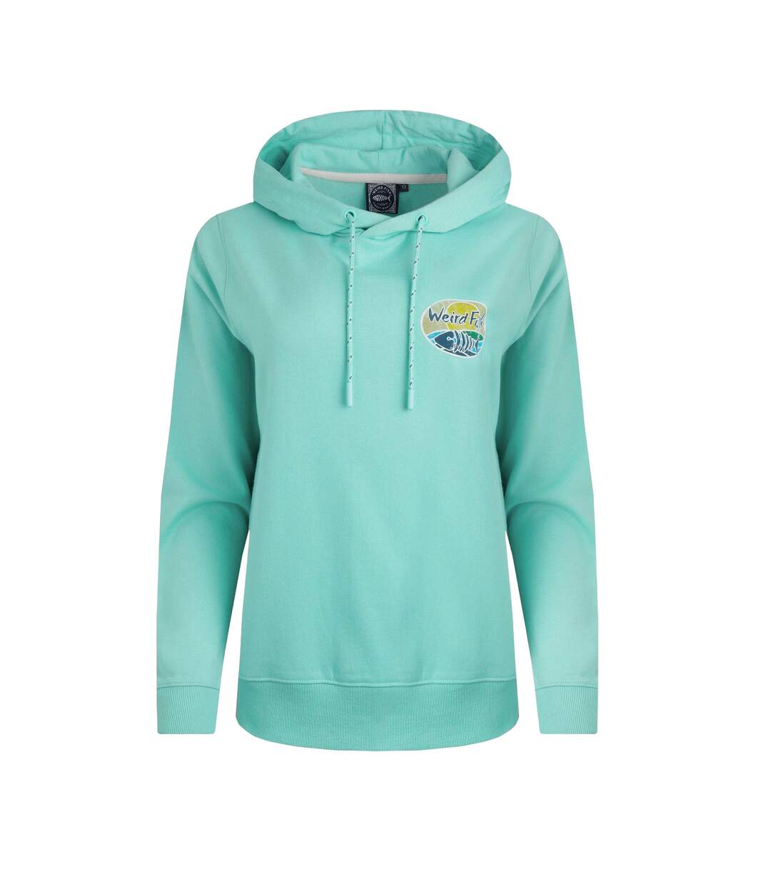 Sweat à capuche kira femme bleu pâle Weird Fish-1