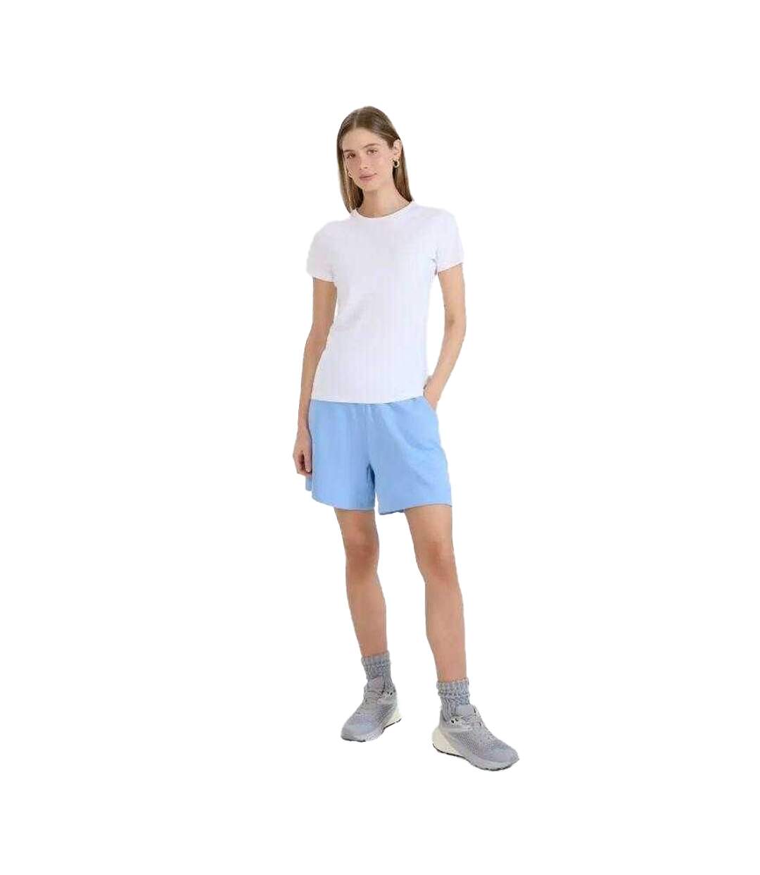 T-shirt Wmm00ttshf225 Femme Blanc 4F-4