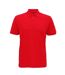 Asquith & Fox Mens Super Smooth Knit Polo Shirt (Cherry Red)