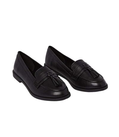 Womens/ladies lennie tassel loafers black Dorothy Perkins