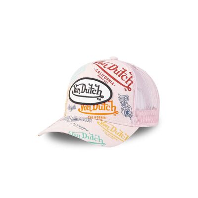 Casquette Trucker Brand Pink Vondutch