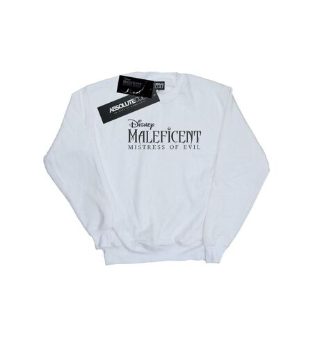 Disney Sweatshirt logo Maleficent Mistress Of Evil - Femmes/Dames (Blanc) - UTBI26491