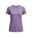 Womens/ladies Twist Short-sleeved T-shirt Purple Under Armour-2