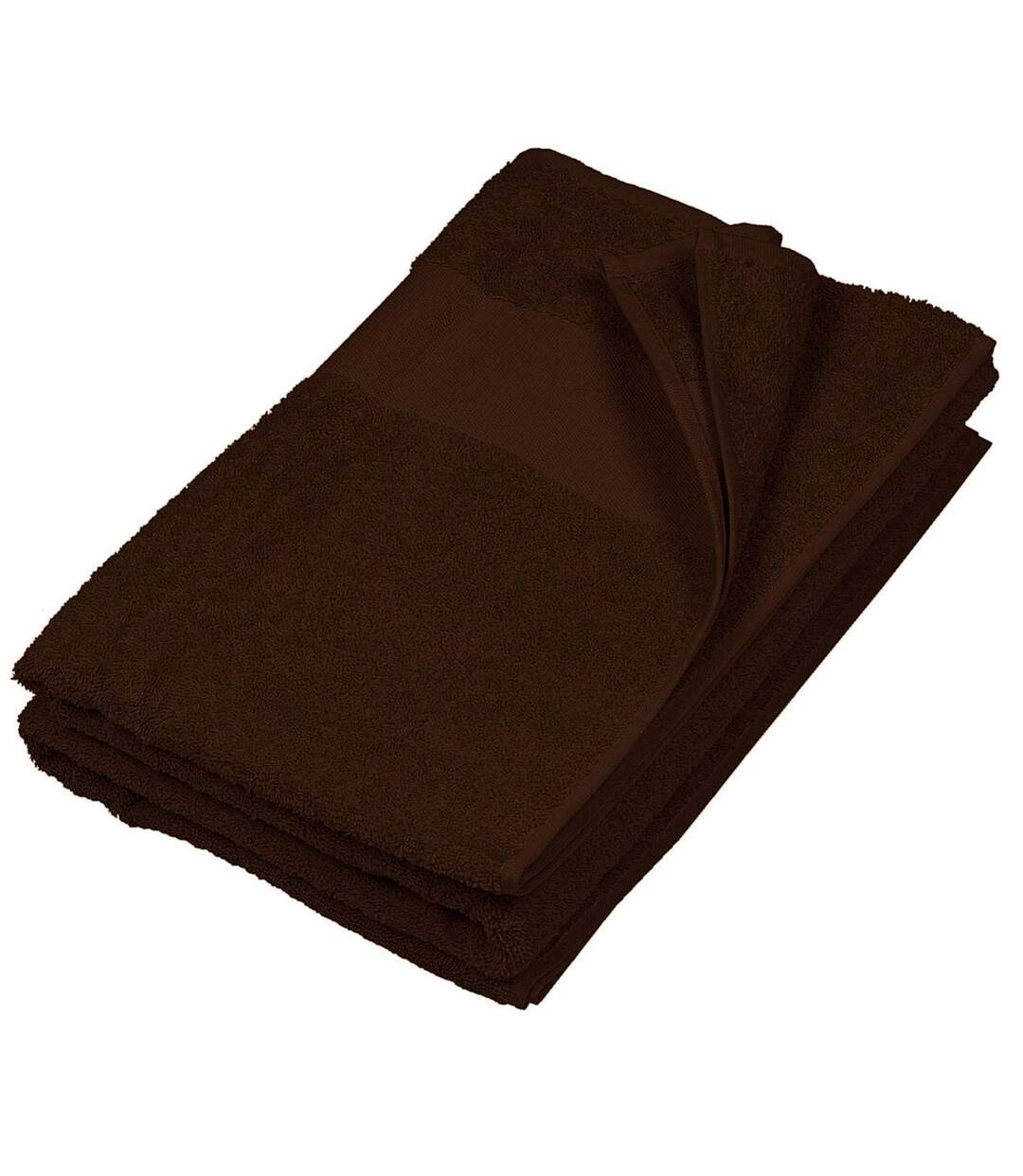 Serviette de bain 70 x 140 cm - K113 - Marron chocolat-1