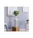 Vase Bouteille Abstrait Nairobi 49cm Blanc-5