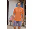 Kurzer Schlafanzug mit gestreiften Shorts-2
