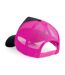 Casquette trucker adulte noir / fuchsia Beechfield