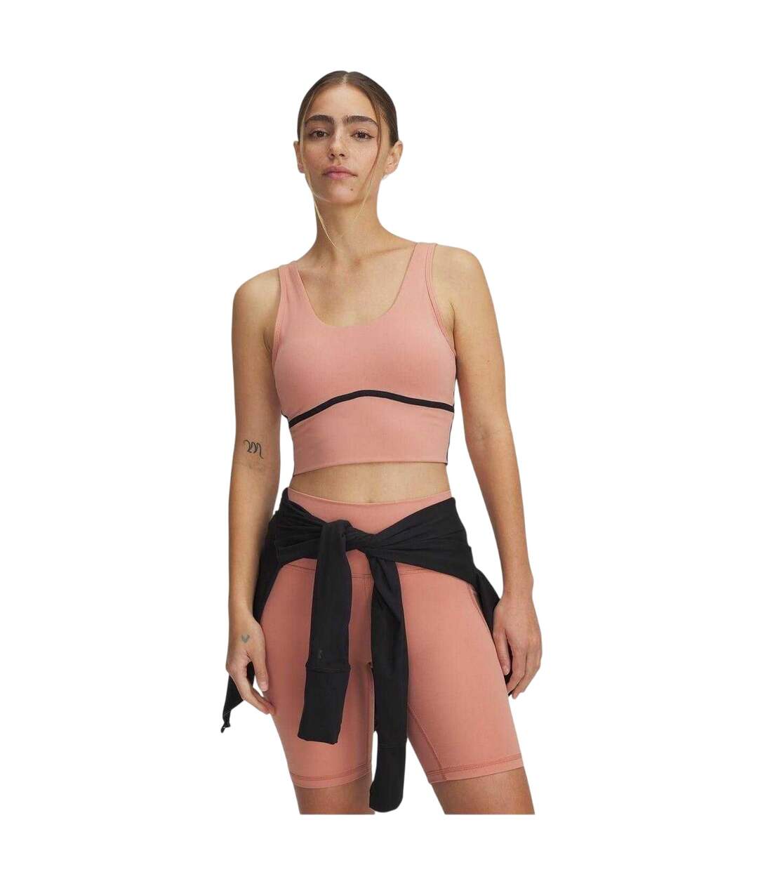 Womens/ladies Meridian Sports Bra Pink Under Armour-1
