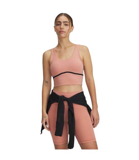 Womens/ladies Meridian Sports Bra Pink Under Armour