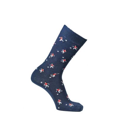 LES LIMOUSINES Chaussettes Homme Coton FOOTBALL Marine