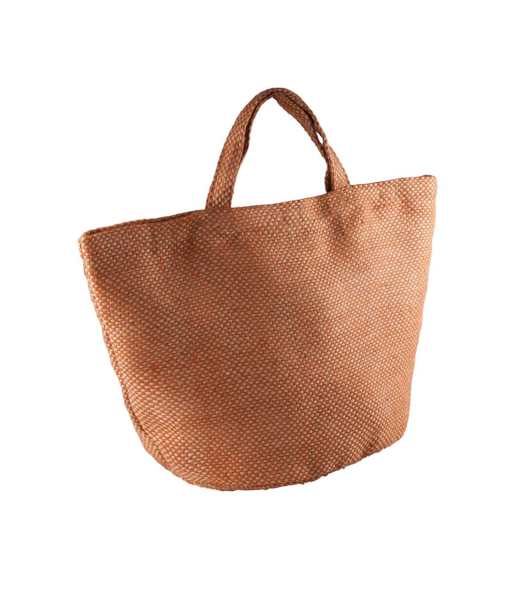 Kimood Womens/Ladies Fashion Jute Bag (Natural/Saffron) (One Size)