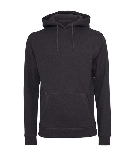 Build Your Brand Mens Heavy Pullover Hoodie (Black)