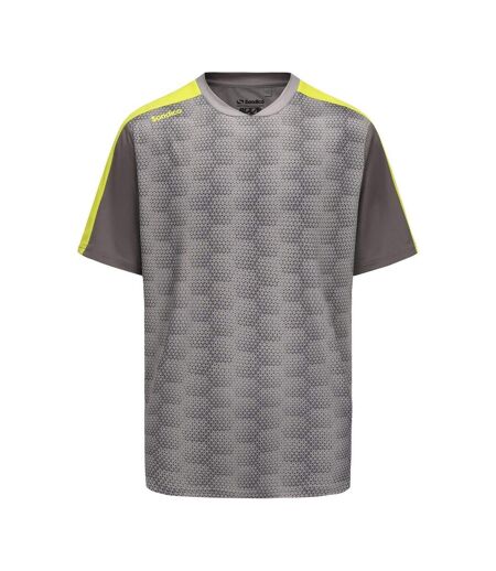 Mens Blaze Regular Football T-shirt Grey Green Sondico