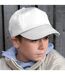 Casquette unie 100% coton enfant unisexe blanc Result-2
