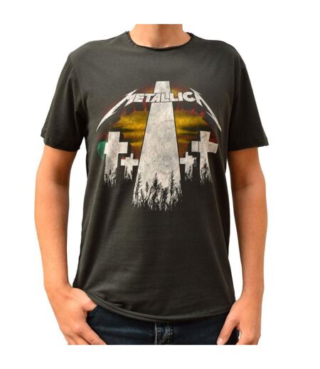 Amplified Unisex Adult Master Of Puppets Revamp Metallica T-Shirt (Charcoal)