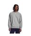 Mens Rival Fleece Sweatshirt Frost Gray Under Armour-1