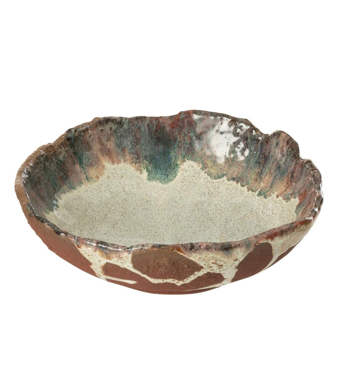 Coupelle Déco en Céramique Naga 20cm Rouille-1