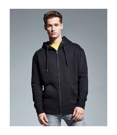 Anthem Mens Organic Full Zip Hoodie (Black) - UTPC4318