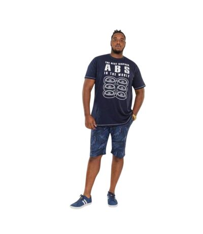 T-shirt D555 Marco Homme Bleu Marine Blanc Duke