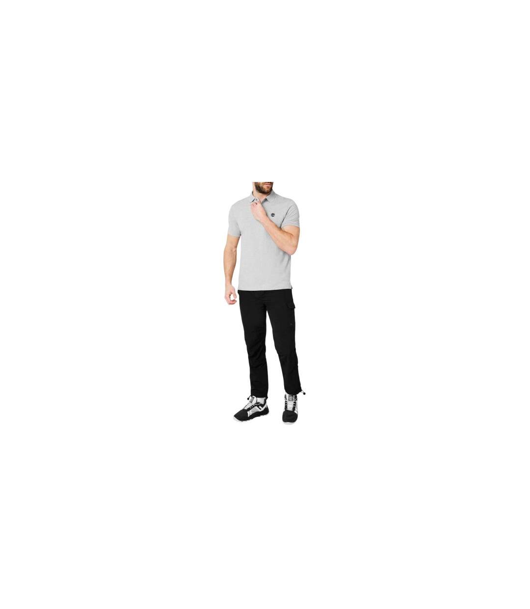 Polo Manches Courtes Miller Homme Gris Moyen Chiné Timberland-1