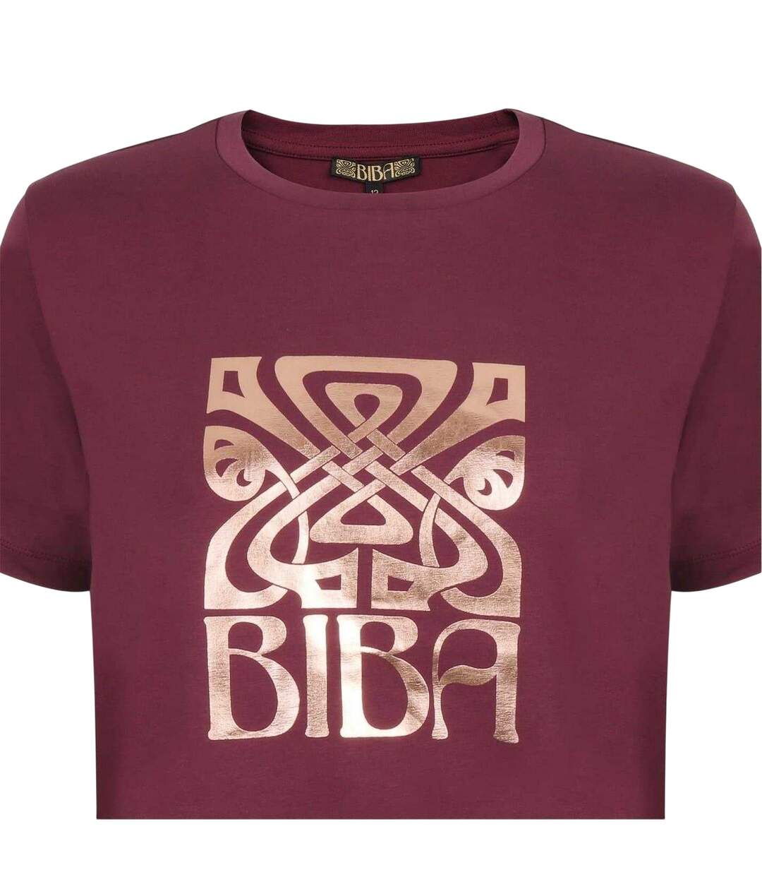 T-shirt Motif/style Logo Femme Pourpre Biba-3