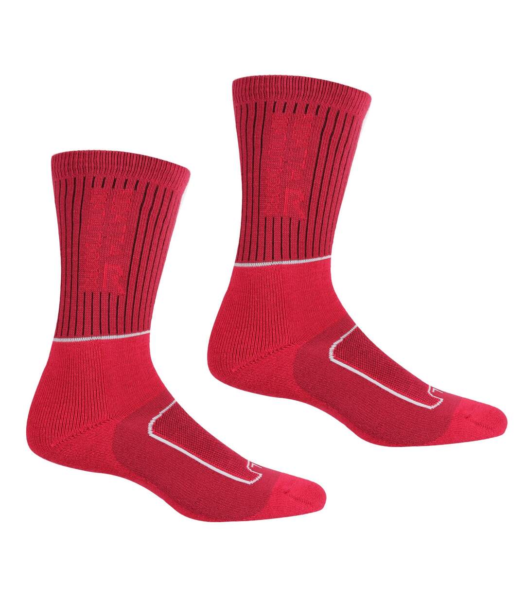 Chaussettes pour bottes samaris season femme rouge vif / blanc Regatta-1