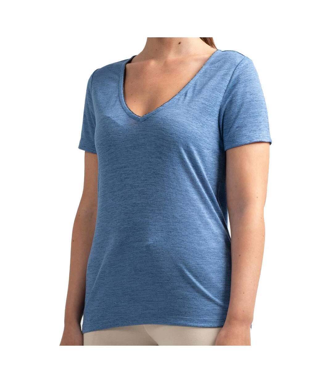 T-shirt bleu femme sun valley portal-1