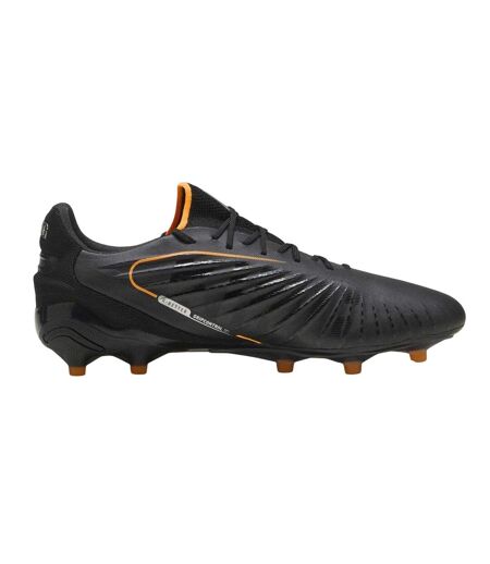Mens King Ultimate Firm Ground Football Boots Black Silver Puma