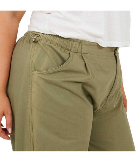 Pantalon À Poches Femme Vert Kaki Brave Soul