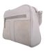 Womens/ladies margot suede handbag one size light grey Eastern Counties Leather