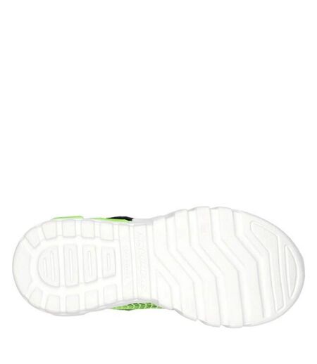 Baskets flex-glow elite vorlo garçon vert clair / noir Skechers