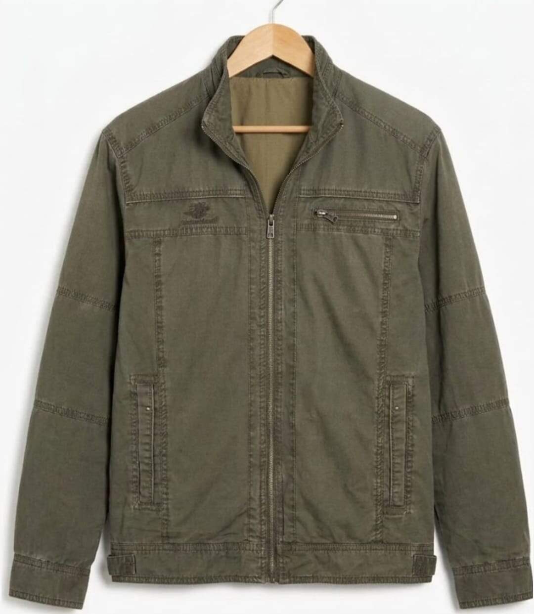 WINCHESTER BRYAN1 — Blouson zippé gris : confort respirant en pur coton-2