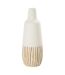 Vase Design en Bois Ying 56cm Blanc & Naturel-1