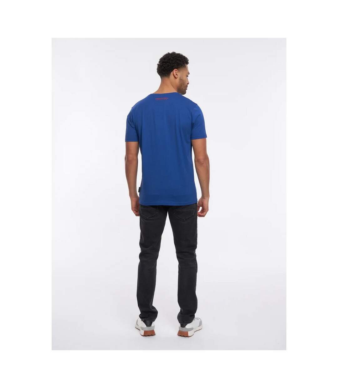 Crosshatch Mens Combot Camo T-Shirt (Blue)