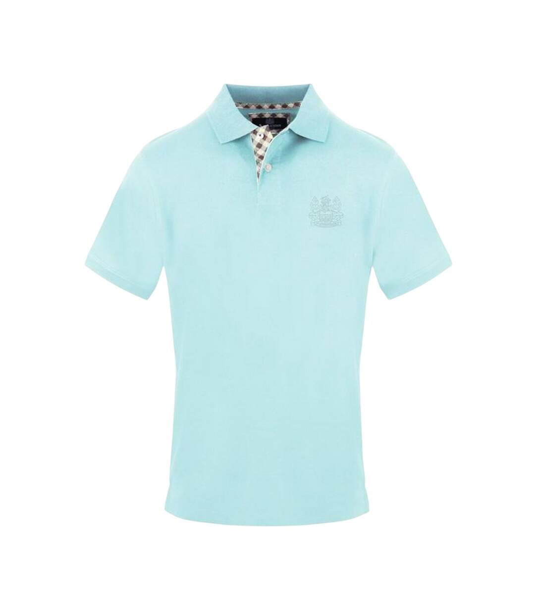 Polo Motif/style Logo Brodé Homme Bleu Ciel Aquascutum-1