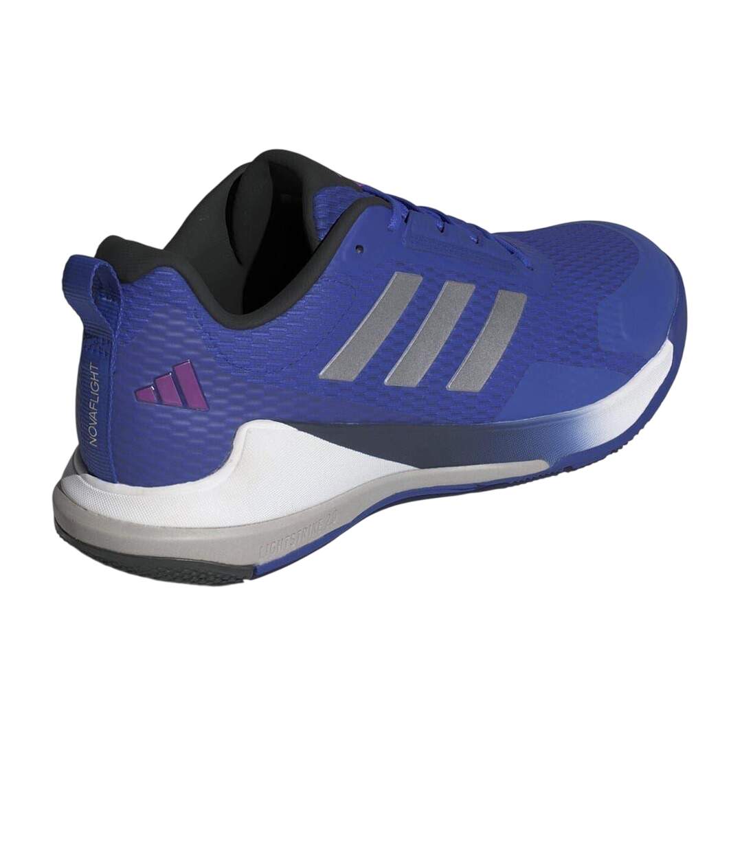 Chaussures De Salle Novaflight Homme Bleu Argenté Adidas-2