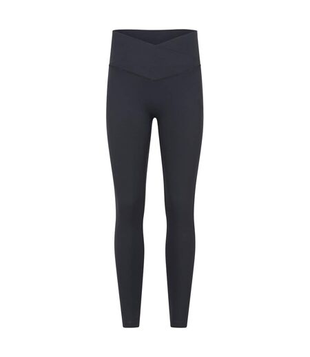 Womens/ladies Wrap Waist Leggings Black Mountain Warehouse