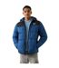 Mens Colour Block Reversible Puffer Jacket Blue Reebok-2