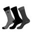 X3 paires de chaussettes gris/noir homme serge blanco chvx - 39/42-1