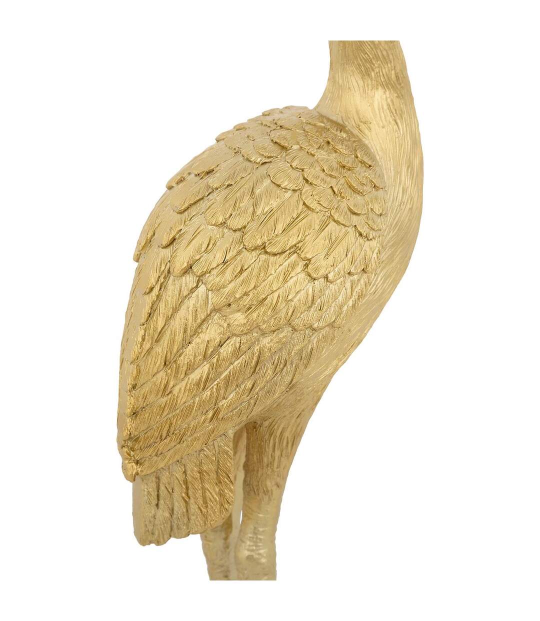 Statuette Déco Héron Automne 41cm Doré-3
