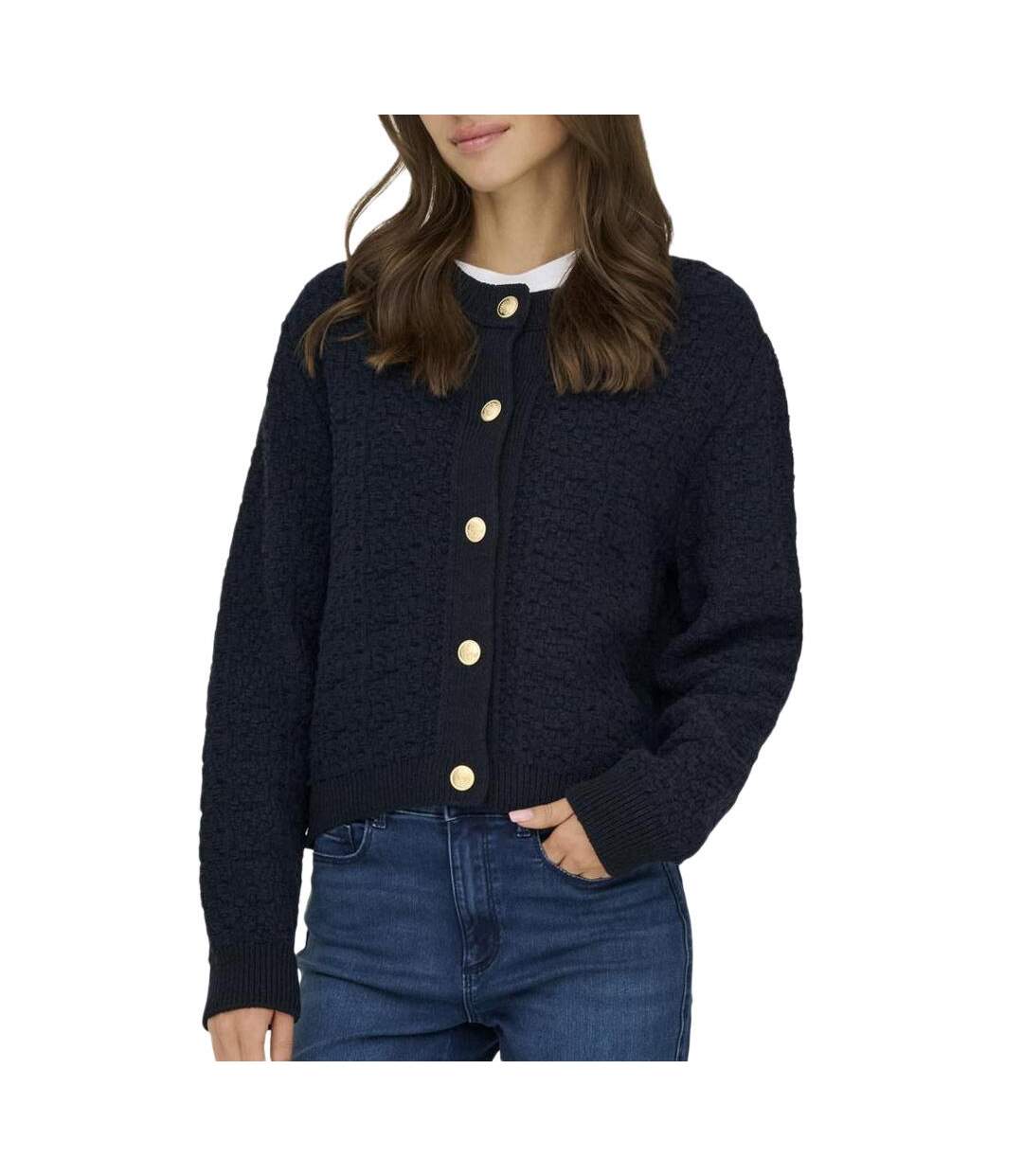 Gilet marine femme jdy jonna-1