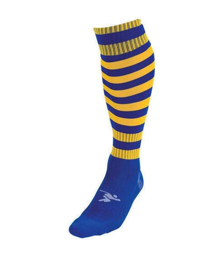 Unisex adult pro hooped football socks royal blue/gold Precision